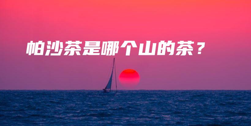 帕沙茶是哪个山的茶?插图 帕沙茶是哪个山的茶?插图