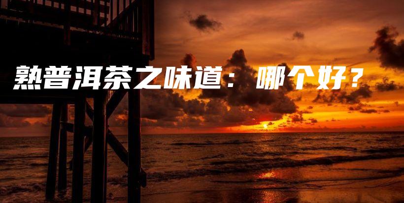 熟普洱茶之味道：哪个好？插图