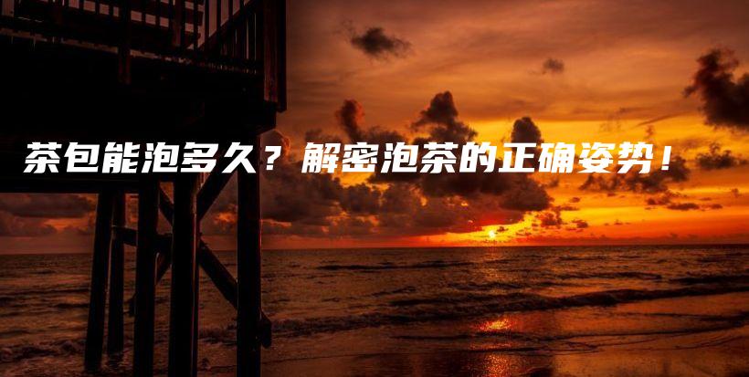 茶包能泡多久？解密泡茶的正确姿势！插图