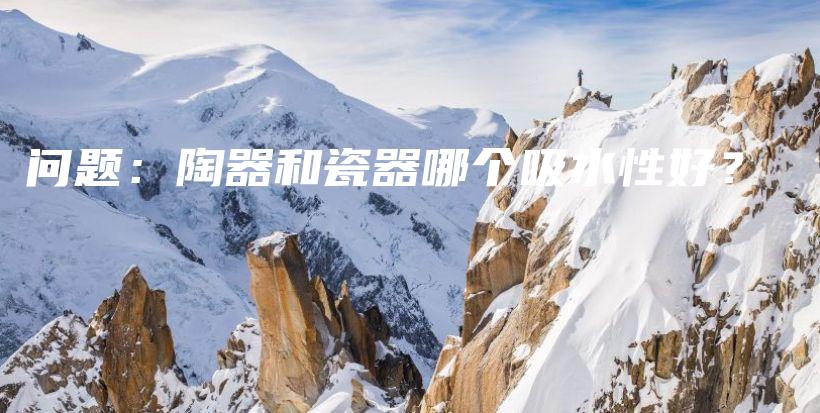 问题：陶器和瓷器哪个吸水性好？插图