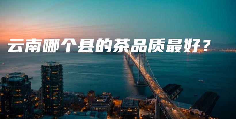 云南哪个县的茶品质最好？插图