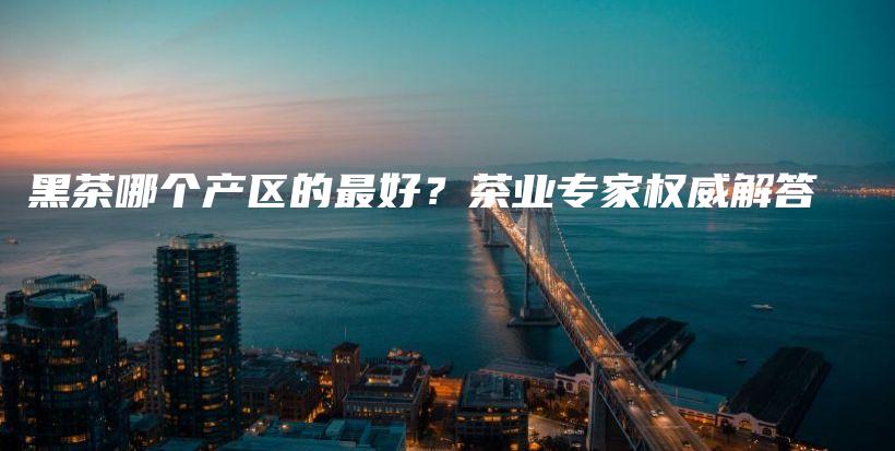黑茶哪个产区的最好？茶业专家权威解答插图