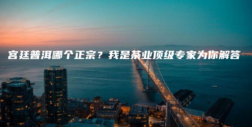 宫廷普洱哪个正宗？我是茶业顶级专家为你解答插图