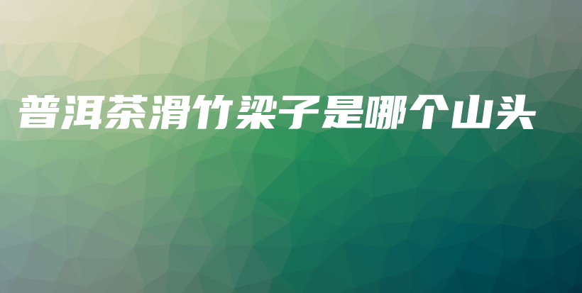 普洱茶滑竹梁子是哪个山头插图