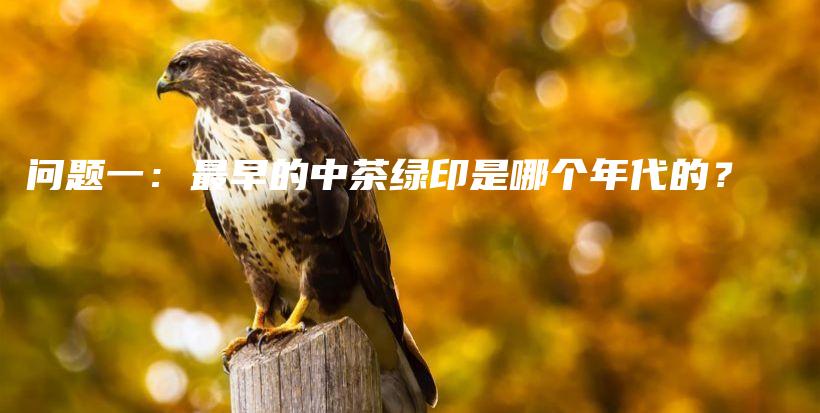 问题一：最早的中茶绿印是哪个年代的？插图