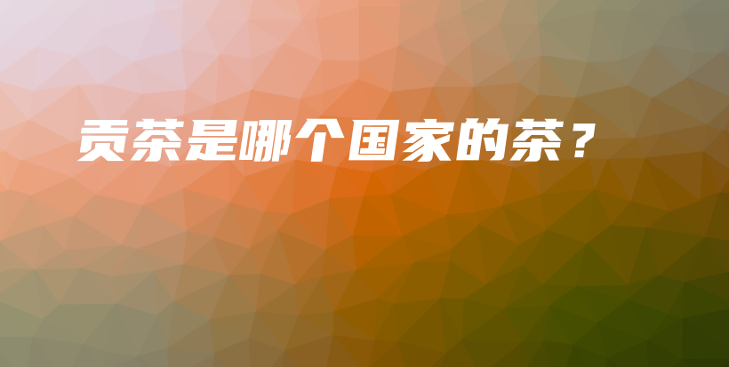 贡茶是哪个国家的茶？插图