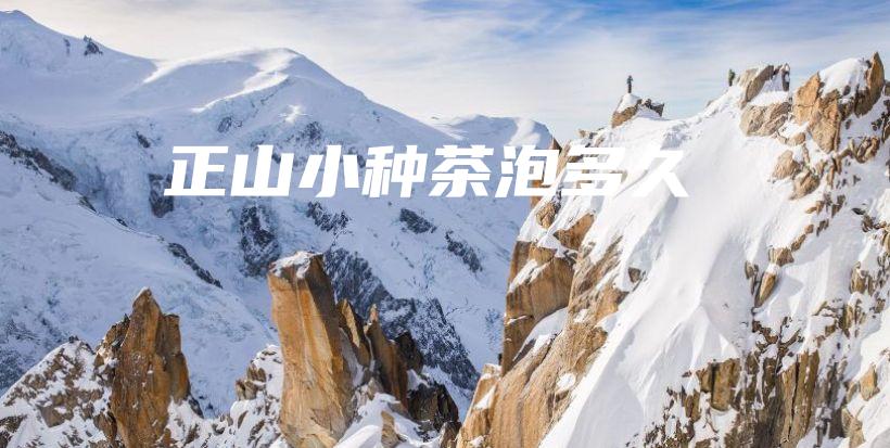 正山小种茶泡多久插图 正山小种茶泡多久插图