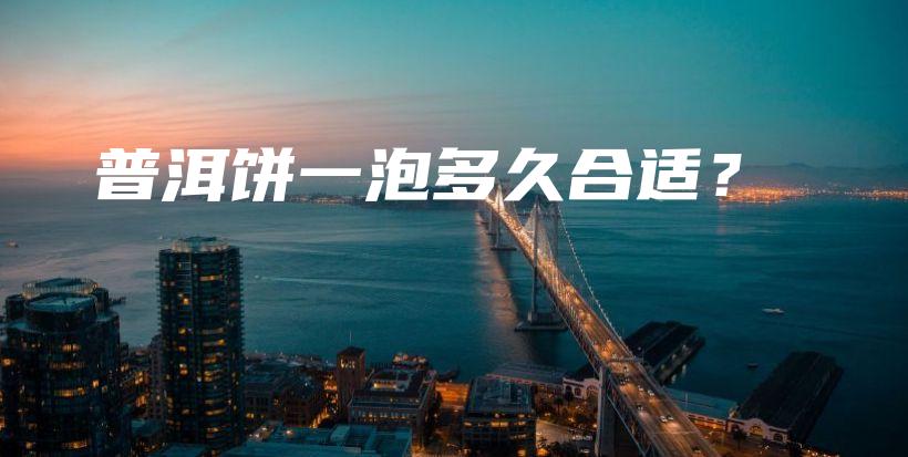 普洱饼一泡多久合适？插图