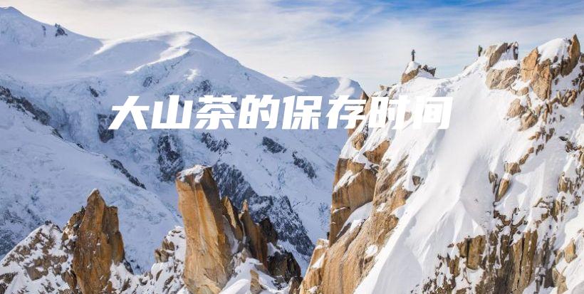 大山茶的保存时间插图 大山茶的保存时间插图