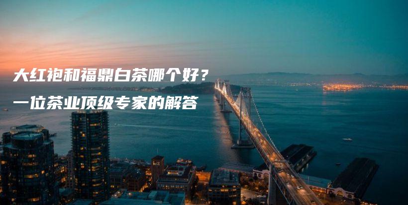 大红袍和福鼎白茶哪个好？一位茶业顶级专家的解答插图