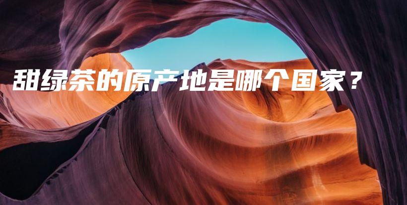 甜绿茶的原产地是哪个国家？插图