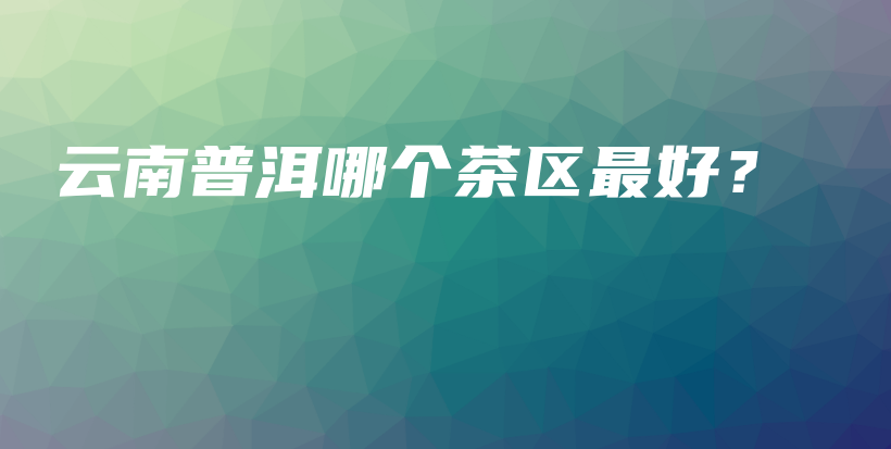 云南普洱哪个茶区最好？插图