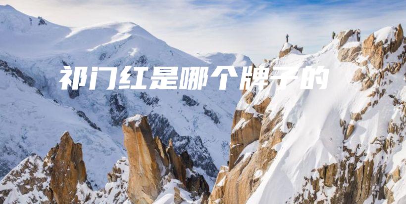 祁门红是哪个牌子的插图 祁门红是哪个牌子的插图