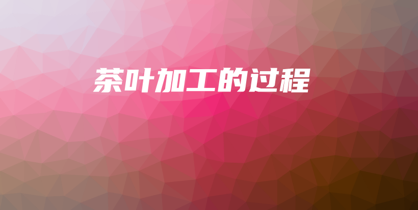 茶叶加工的过程插图