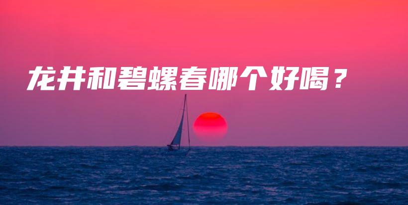 龙井和碧螺春哪个好喝？插图