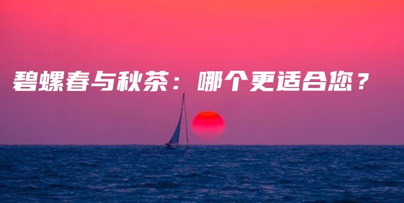 碧螺春与秋茶：哪个更适合您？插图