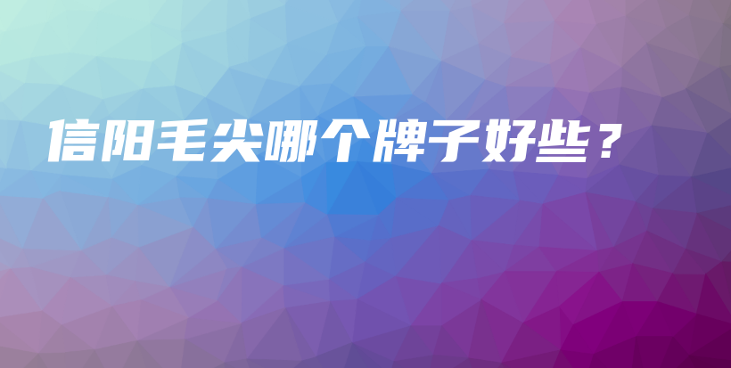 信阳毛尖哪个牌子好些？插图