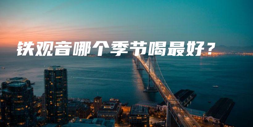 铁观音哪个季节喝最好？插图