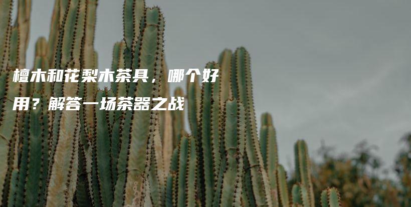 檀木和花梨木茶具，哪个好用？解答一场茶器之战插图