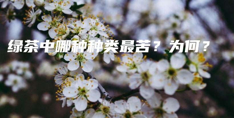 绿茶中哪种种类最苦？为何？插图