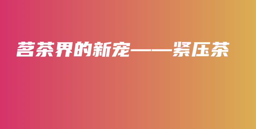 茗茶界的新宠——紧压茶插图