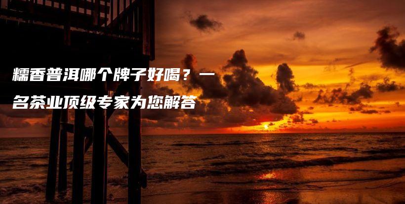 糯香普洱哪个牌子好喝？一名茶业顶级专家为您解答插图
