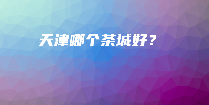 天津哪个茶城好？插图