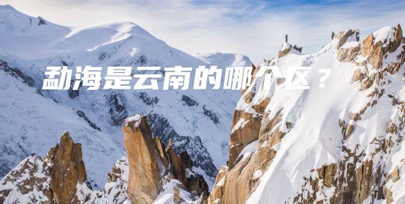 勐海是云南的哪个区？插图