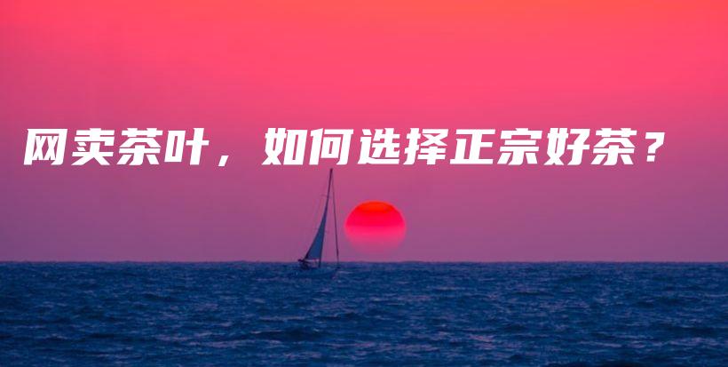 网卖茶叶,如何选择正宗好茶?插图 网卖茶叶,如何选择正宗好茶?插图