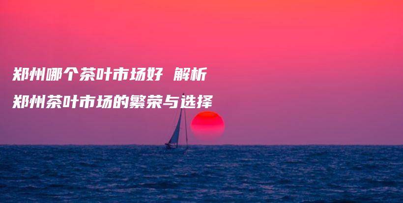 郑州哪个茶叶市场好 解析郑州茶叶市场的繁荣与选择插图
