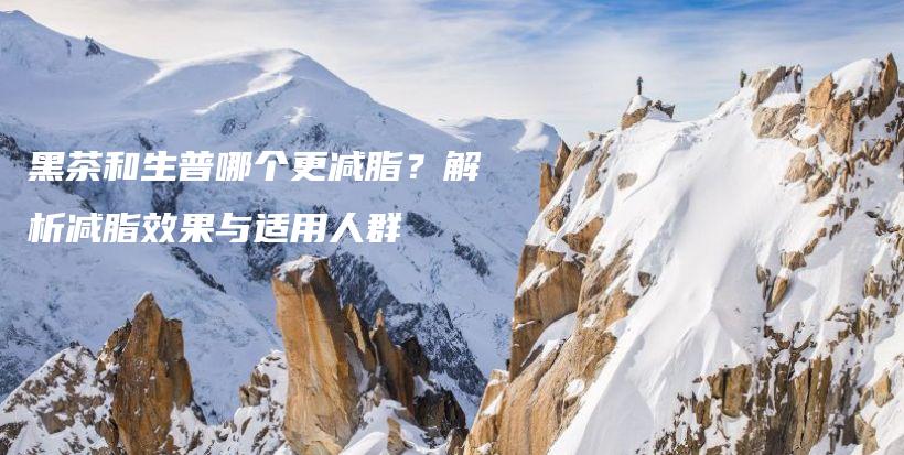 黑茶和生普哪个更减脂？解析减脂效果与适用人群插图