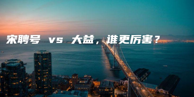 宋聘号 vs 大益，谁更厉害？插图
