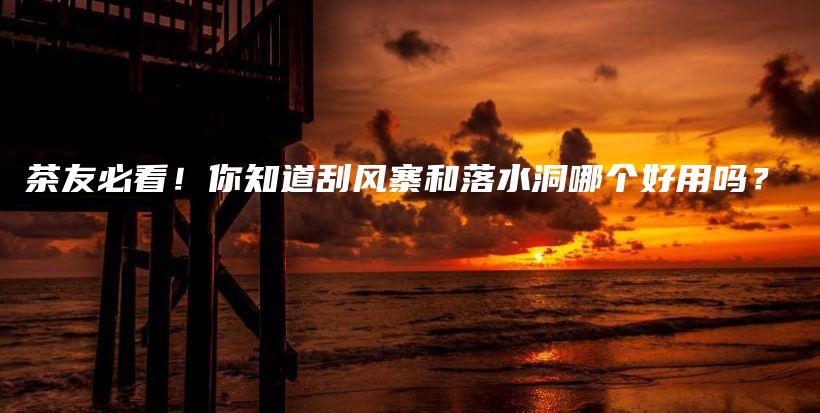 茶友必看!你知道刮风寨和落水洞哪个好用吗?插图 茶友必看!你知道刮风寨和落水洞哪个好用吗?插图