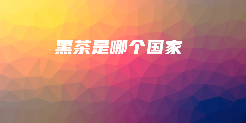 黑茶是哪个国家插图