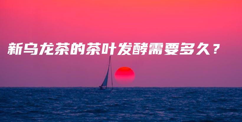 新乌龙茶的茶叶发酵需要多久？插图