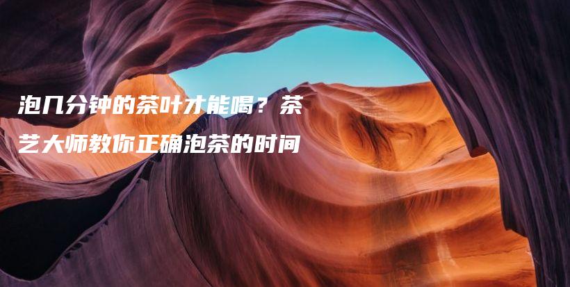 泡几分钟的茶叶才能喝？茶艺大师教你正确泡茶的时间插图