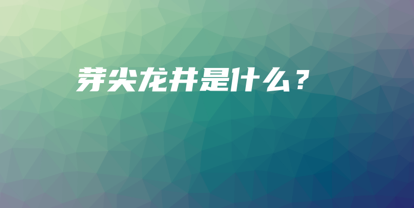 芽尖龙井是什么？插图