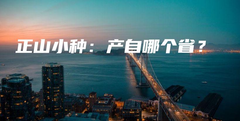 正山小种：产自哪个省？插图