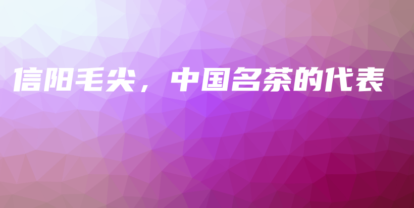 信阳毛尖,中国名茶的代表插图 信阳毛尖,中国名茶的代表插图