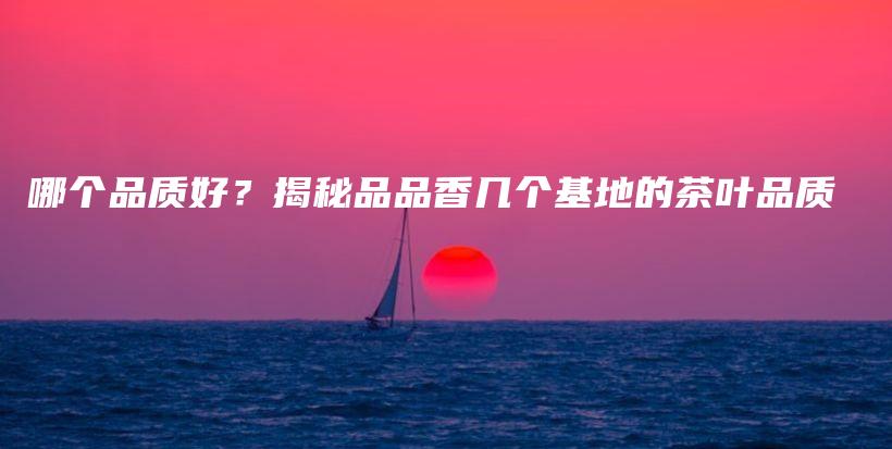 哪个品质好？揭秘品品香几个基地的茶叶品质插图