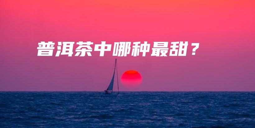 普洱茶中哪种最甜？插图