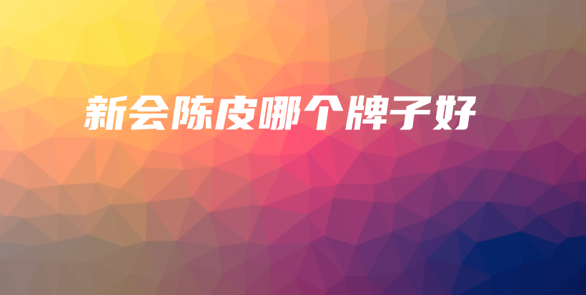 新会陈皮哪个牌子好插图