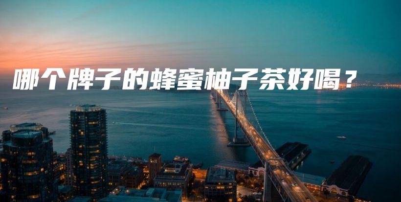 哪个牌子的蜂蜜柚子茶好喝？插图