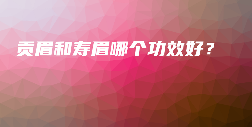 贡眉和寿眉哪个功效好？插图