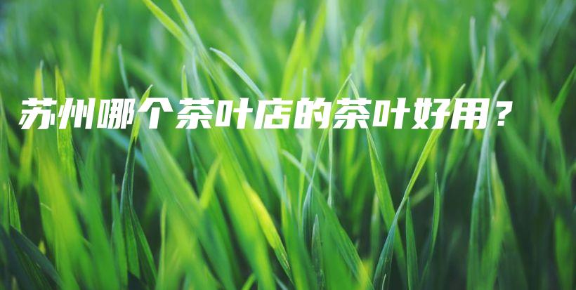 苏州哪个茶叶店的茶叶好用？插图