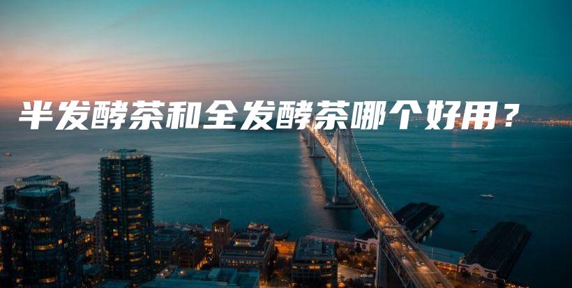 半发酵茶和全发酵茶哪个好用?插图 半发酵茶和全发酵茶哪个好用?插图