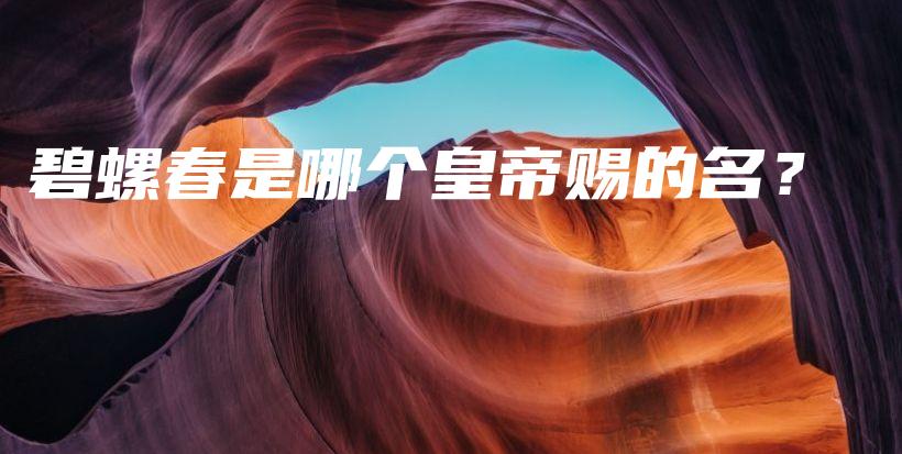 碧螺春是哪个皇帝赐的名?插图 碧螺春是哪个皇帝赐的名?插图