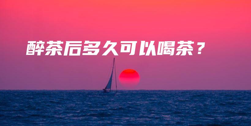 醉茶后多久可以喝茶？插图