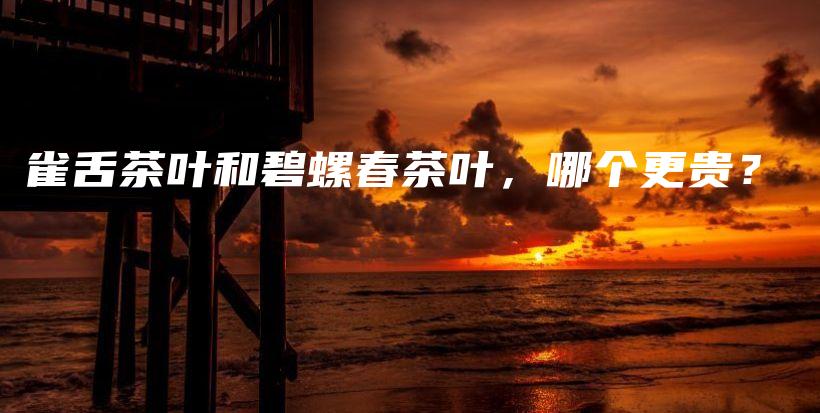 雀舌茶叶和碧螺春茶叶，哪个更贵？插图