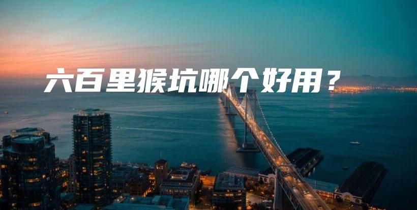 六百里猴坑哪个好用？插图